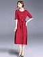 cheap Women&#039;s Dresses-Women&#039;s Holiday / Going out Basic / Street chic Loose Shift Dress - Solid Colored Summer Fuchsia Wine L XL XXL