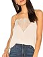 billige Tanktoppe og camisole til kvinder-Med stropper Dame - Ensfarvet Basale Tank Tops Beige / Blonde