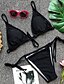 cheap Bikinis-Women&#039;s Basic Strapless Black Wine Orange Bandeau Cheeky Bikini Swimwear - Solid Colored S M L Black / Sexy