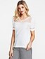 cheap Plus Size Tops-Women&#039;s T shirt Solid Colored V Neck Daily Going out Short Sleeve Tops Streetwear Beige