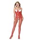 cheap Sexy Lingerie-Women&#039;s Suits Nightwear - Mesh, Christmas Jacquard Red One-Size / Strap
