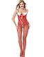 cheap Sexy Lingerie-Women&#039;s Suits Nightwear - Mesh, Christmas Jacquard Red One-Size / Strap