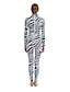 economico Tute zentai-Costumi zentai con motivi Costume cosplay Tute aderenti Zebra Per adulto Lycra e Spandex Elastico Costumi Cosplay Sesso Per uomo Per donna Modello di pelliccia animale Zebra Halloween Carnevale