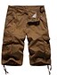 cheap Cargo Shorts-Men‘s Bootcut Shorts Tactical Cargo Daily Pants Solid Colored Knee Length Blue Army Green Light Brown Khaki Light gray / Spring / Summer