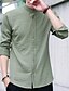 cheap Men&#039;s Shirts-Men&#039;s Shirt Solid Colored Long Sleeve Daily Tops Gray White Black / Stand Collar / Sleeveless