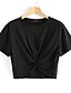ieftine Tricouri Damă-Pentru femei Stil Nautic Tricou Bumbac De Bază - Mată În Cruce Negru / Vară