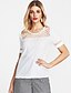 cheap Plus Size Tops-Women&#039;s T shirt Solid Colored V Neck Daily Going out Short Sleeve Tops Streetwear Beige