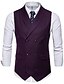 cheap Vests-Polester / Cotton Blend / Cotton Business / Work Work / Casual Solid Color / Classic / Vintage