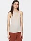 cheap Tank Tops &amp; Camis-Women&#039;s Daily Basic Tank Top - Solid Colored Strap Beige / Lace