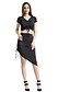 cheap Women&#039;s Two Piece Sets-Women&#039;s Club Slim Set - Solid Colored Skirt V Neck / Sexy