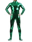 cheap Zentai Suits-Shiny Zentai Suits Skin Suit Adults&#039; Spandex Latex Cosplay Costumes Sex Men&#039;s Women&#039;s Solid Colored Halloween Masquerade