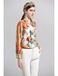 cheap Women&#039;s Blouses &amp; Shirts-Women&#039;s Going out Active / Basic Shirt - Solid Colored / Geometric Shirt Collar