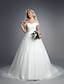 cheap Wedding Dresses-Engagement Formal Wedding Dresses Court Train Ball Gown Short Sleeve Off Shoulder Lace With Beading Appliques 2023 Bridal Gowns