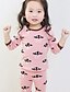 ieftine Lenjerie de corp-Toddler Girls&#039; Solid Colored Sleepwear