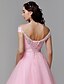 tanie Special Occasion Dresses-Ball Gown Off Shoulder Floor Length Tulle / Stretch Satin Lace Up Formal Evening Dress with Beading by TS Couture®