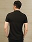 cheap Men&#039;s Shirts-Men&#039;s Shirt Solid Colored Plus Size Short Sleeve Going out Tops Chinoiserie Standing Collar Black Gray Red