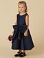 baratos Vestidos para Menina das Flores de Casamento-Linha A Longuette Vestido para Meninas das Flores Lindo Vestido de Baile Tafetá com Laço(s) Ajuste 3-16 anos