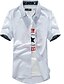 cheap Men&#039;s Shirts-Men&#039;s Basic Shirt - Geometric / Short Sleeve