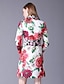 preiswerte Damen zweiteilige Anzüge-Damen Arbeit Grundlegend / Chinoiserie Set - Blumen Kleid / Mini
