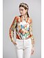 cheap Women&#039;s Blouses &amp; Shirts-Women&#039;s Going out Active / Basic Shirt - Solid Colored / Geometric Shirt Collar
