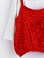 cheap Dresses-Toddler Girls&#039; Ruffle Polka Dot Long Sleeve Cotton Dress Red