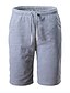 abordables Pantalones y bermudas de hombre-Hombre Básico / Chic de Calle Diario Deportes Pantalones de Deporte / Shorts Pantalones - Un Color Algodón Gris Oscuro Gris Claro Azul Real L XL XXL / Verano