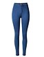 halpa מכנסיים לנשים-Women&#039;s Street chic Skinny Jeans Pants - Solid Colored High Waist Blue / Sexy