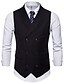 cheap Vests-Polester / Cotton Blend / Cotton Business / Work Work / Casual Solid Color / Classic / Vintage