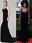 Χαμηλού Κόστους Βραδινά Φορέματα-Ίσια Γραμμή Στυλ Διασήμων Φόρεμα Αργίες Κοκτέιλ Πάρτι Ουρά Αμάνικο Καρδιά Βελούδο με Πλισέ 2024