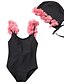 cheap Swimwear-Kids Girls&#039; Beach Solid Colored Swimwear Black
