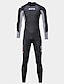 Χαμηλού Κόστους Wetsuits &amp; Diving Suits-ZCCO Ανδρικά Πλήρης στολή κατάδυσης 3 χιλιοστά SCR Νεοπρένιο Στολές κατάδυσης Διατηρείτε Ζεστό UPF50+ Αναπνέει Υψηλή Ελαστικότητα Μακρυμάνικο Πλήρης κάλυψη Πίσω φερμουάρ -