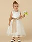 cheap Flower Girl Dresses-Princess Tea Length Flower Girl Dress First Communion Cute Prom Dress Satin with Sash / Ribbon Fit 3-16 Years