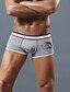 cheap Men&#039;s Exotic Underwear-Men&#039;s Print Boxers Underwear - Normal, Solid Colored Mid Waist Black White Yellow L XL XXL