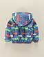 olcso Fiú felsőruházat babáknak-Baby Boys&#039; Active Basic Print Long Sleeve Regular Jacket &amp; Coat Red / Toddler