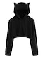 זול סוודרים וקרדיגנים-בגדי ריקוד נשים קפוצ&#039;ון אחיד ליציאה יין שחור ירוק צבא S M L XL