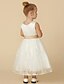 cheap Flower Girl Dresses-Princess Tea Length Flower Girl Dress First Communion Cute Prom Dress Satin with Sash / Ribbon Fit 3-16 Years