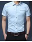 baratos Men&#039;s Shirts-Men&#039;s Basic Shirt - Solid Colored / Short Sleeve
