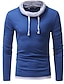 cheap Basic Hoodie Sweatshirts-Men&#039;s Solid Colored T-shirt Long Sleeve Daily Tops Round Neck Black Blue Red