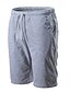 abordables Pantalones y bermudas de hombre-Hombre Básico / Chic de Calle Diario Deportes Pantalones de Deporte / Shorts Pantalones - Un Color Algodón Gris Oscuro Gris Claro Azul Real L XL XXL / Verano