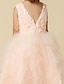 cheap The Wedding Store-A-Line Tea Length Flower Girl Dress Wedding Cute Prom Dress Tulle with Lace Fit 3-16 Years