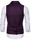 cheap Vests-Polester / Cotton Blend / Cotton Business / Work Work / Casual Solid Color / Classic / Vintage