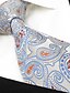 preiswerte Herrenmode Accessoires-Herrn Party / Büro Hals-Binder Einfarbig / Paisley-Muster / Jacquard Blau &amp; Weiß