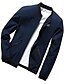 cheap Men&#039;s Jackets &amp; Coats-Men&#039;s Jacket Practice Work Stand Regular Solid Colored Long Sleeve Black / Blue M / L / XL