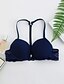 cheap Bras-Women&#039;s Push Up Bras Triangle Cup Solid Colored Others Sexy Wine Black