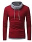 cheap Basic Hoodie Sweatshirts-Men&#039;s Solid Colored T-shirt Long Sleeve Daily Tops Round Neck Black Blue Red