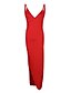 cheap Maxi Dresses-Women&#039;s Sheath Dress Sleeveless Solid Colored Split Spring Summer Strap Elegant Going out Birthday Slim Blue Red S M L XL / Maxi / Sexy