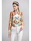 cheap Women&#039;s Blouses &amp; Shirts-Women&#039;s Going out Active / Basic Shirt - Solid Colored / Geometric Shirt Collar