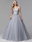 cheap Evening Dresses-Ball Gown Luxurious Dress Quinceanera Floor Length Sleeveless Sweetheart Neckline Tulle with Crystals Beading 2022 / Formal Evening