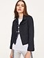 cheap Women&#039;s Outerwear-Women&#039;s Weekend Street chic Fall Short Denim Jacket, Solid Colored Shirt Collar Long Sleeve Others Blushing Pink / White / Black