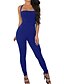 cheap Women&#039;s Jumpsuits &amp; Rompers-Women&#039;s Daily Sports Halter Neck Black Wine Royal Blue Jumpsuit Solid Colored / Pencil